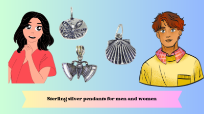 Sterling silver pendants for men and women